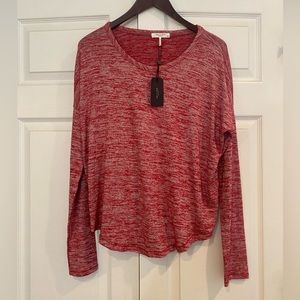 Rag & Bone “Hudson” red space dyed top. M